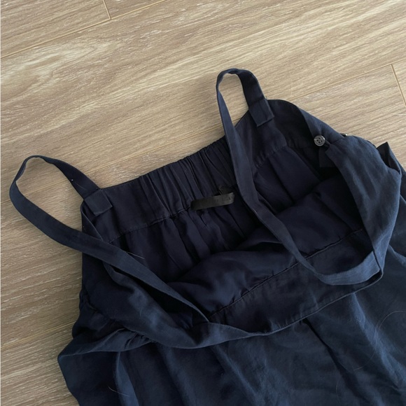 Jenni Kayne Summer Dress Navy Sz S Cotton Linen - Picture 8 of 13